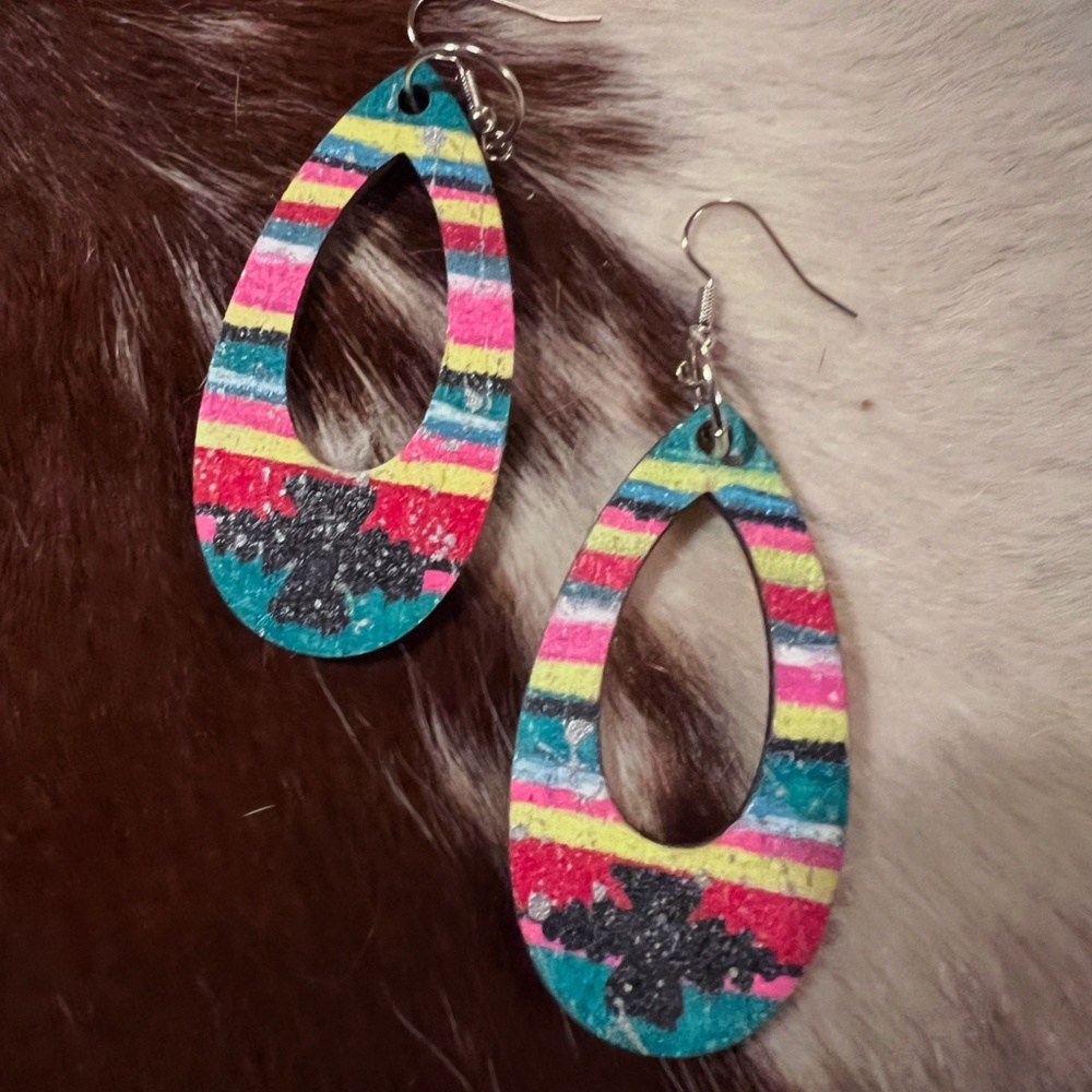 Hand painted earrings - Picture 1 of 1